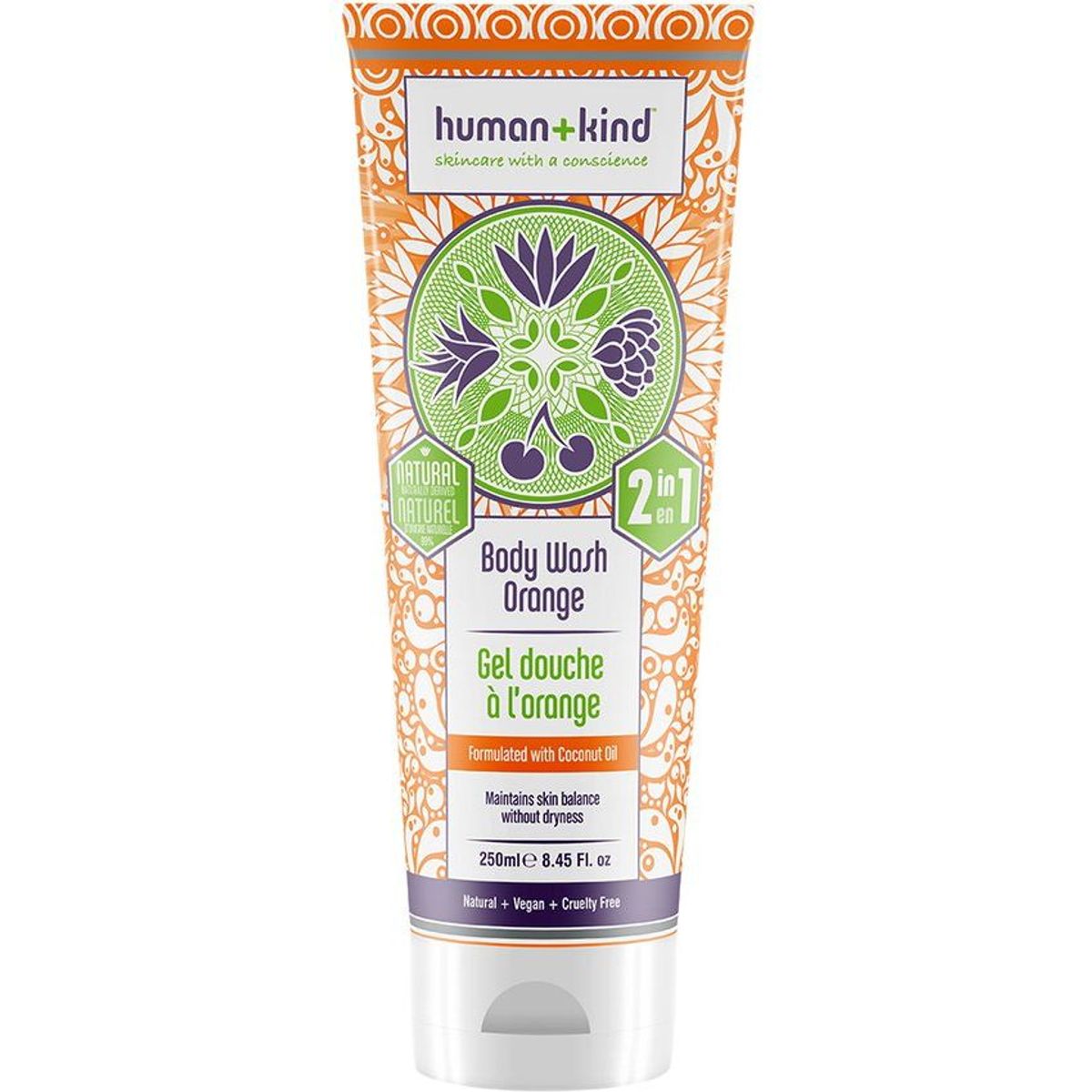 HUMAN KIND - Human+Kind Gel de Baño - Naranja