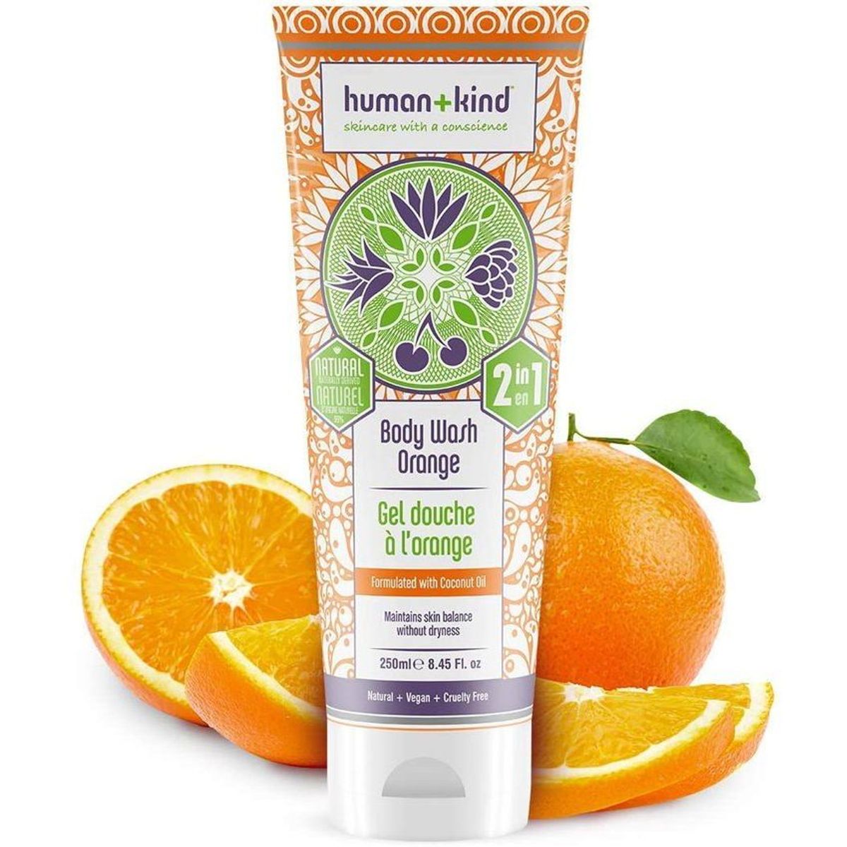 HUMAN KIND - Human+Kind Gel de Baño - Naranja