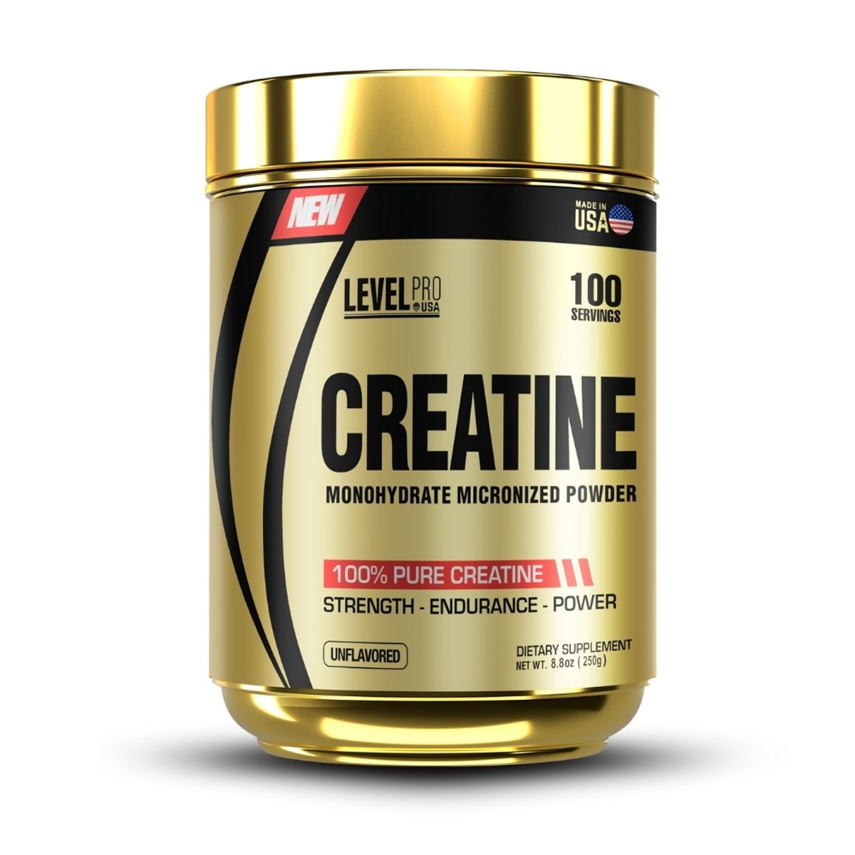 LEVEL PRO - Creatina Monohidrata Level Pro 250Gr Pack X4