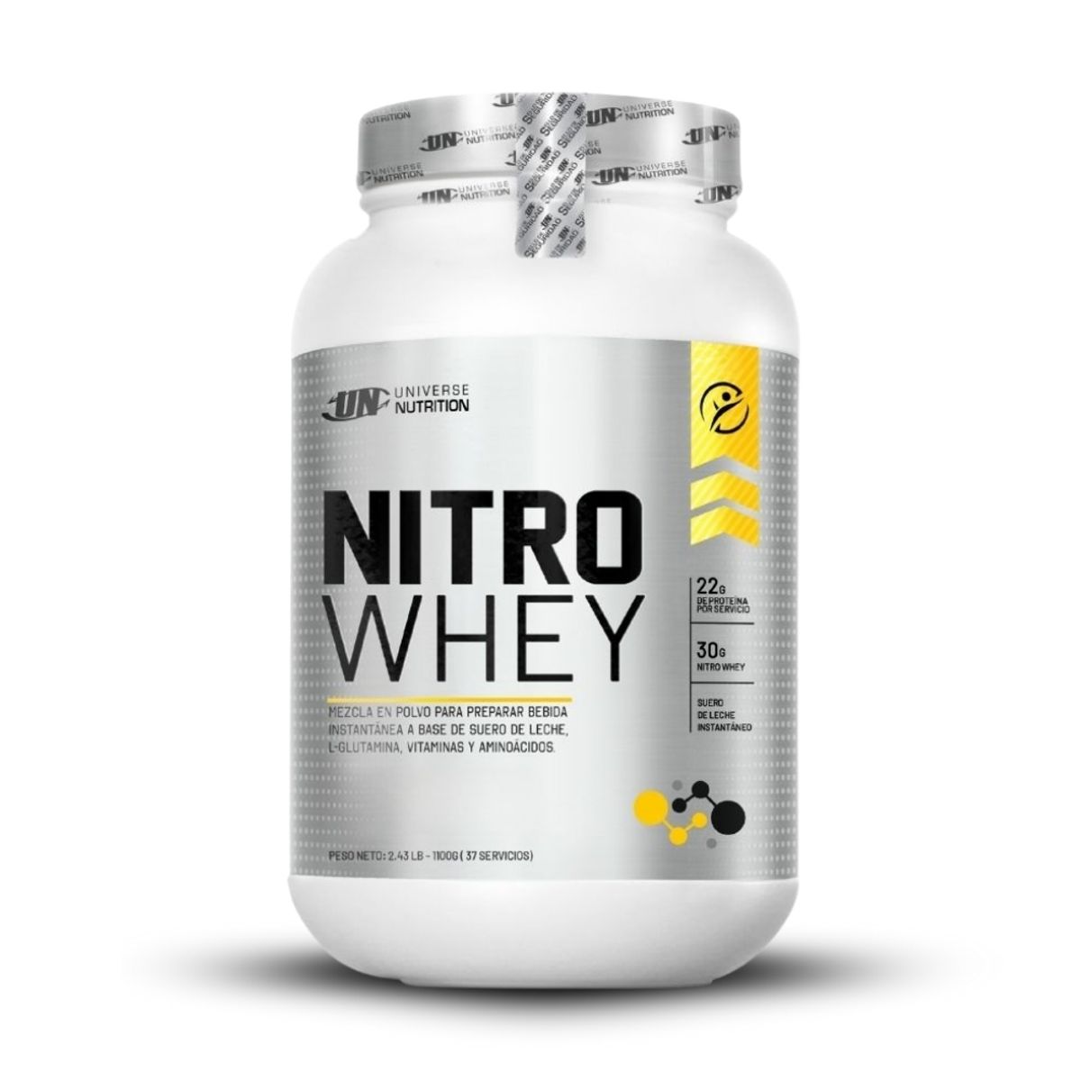 Level Pro - Nitro Whey de 1.1 kg Vainilla+Creatina Level Pro 250GrStraps