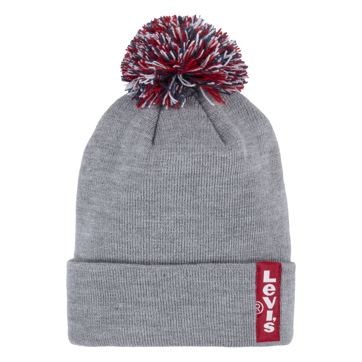 LEVIS - Beanie para Niño Unisex Cuffed Pom Levis