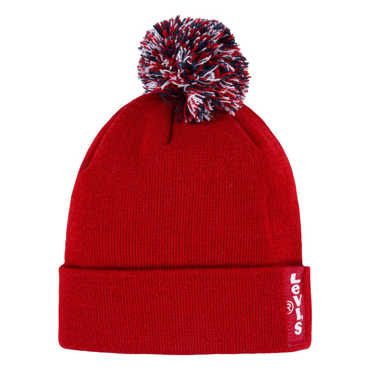 LEVIS - Beanie para Niño Unisex Cuffed Pom Levis