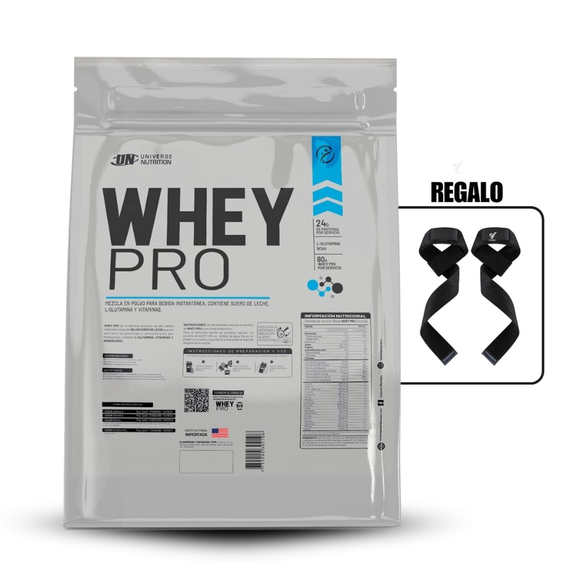 UNIVERSE NUTRITION - Whey Pro 5 Kg Chocolate+Straps