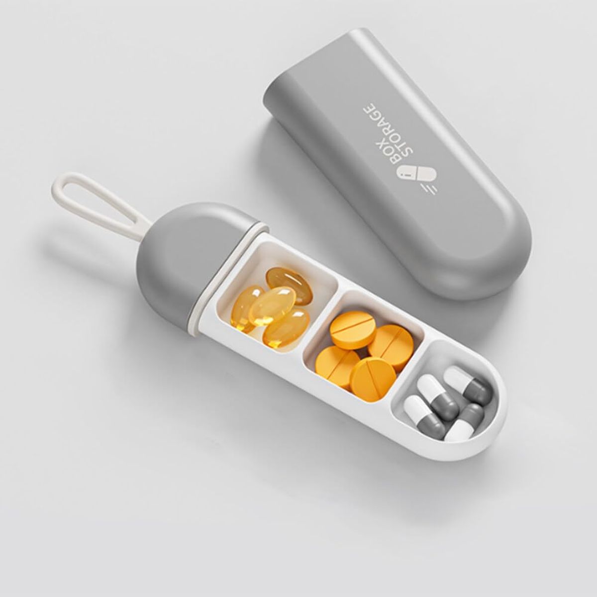 GENERICO - Pastillero tipo Llavero Portátil