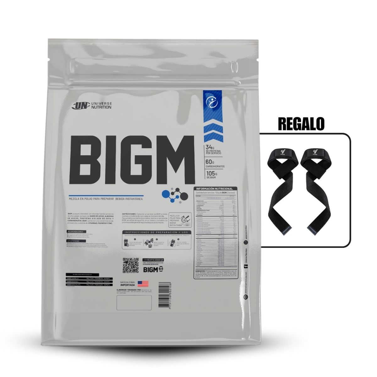 UNIVERSE NUTRITION - Proteína UN Bigm 3 Kg Chocolate+Straps