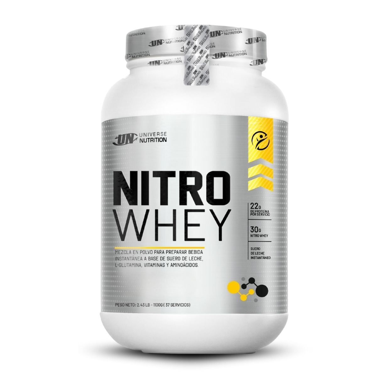 UNIVERSE NUTRITION - Nitro Whey de 1.1 kg Chocolate+Straps