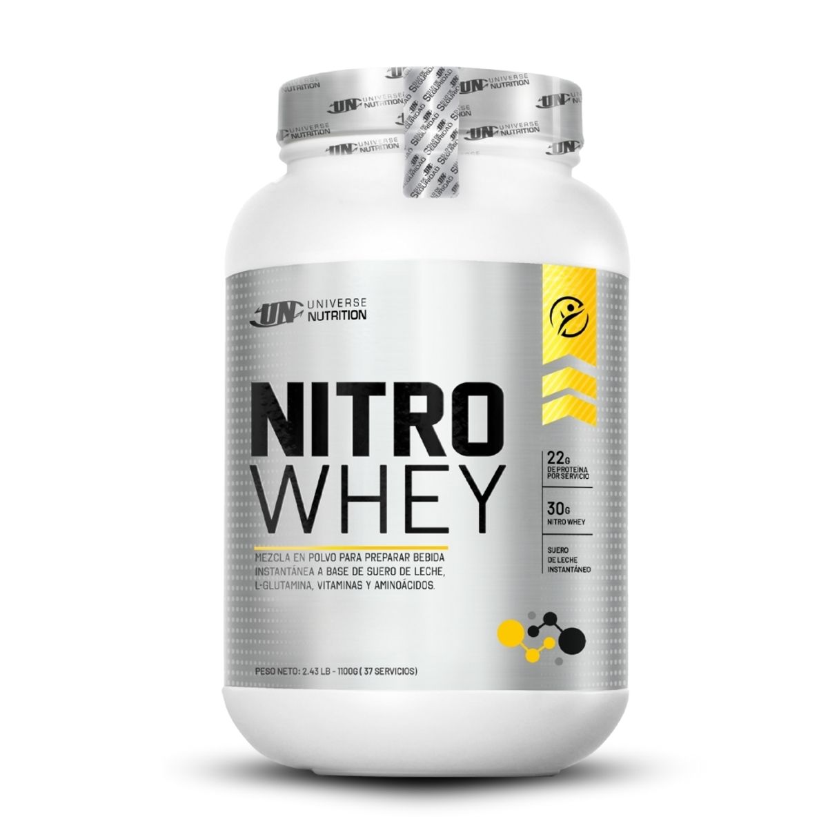 UNIVERSE NUTRITION - Nitro Whey de 1.1 kg Cookies+Straps