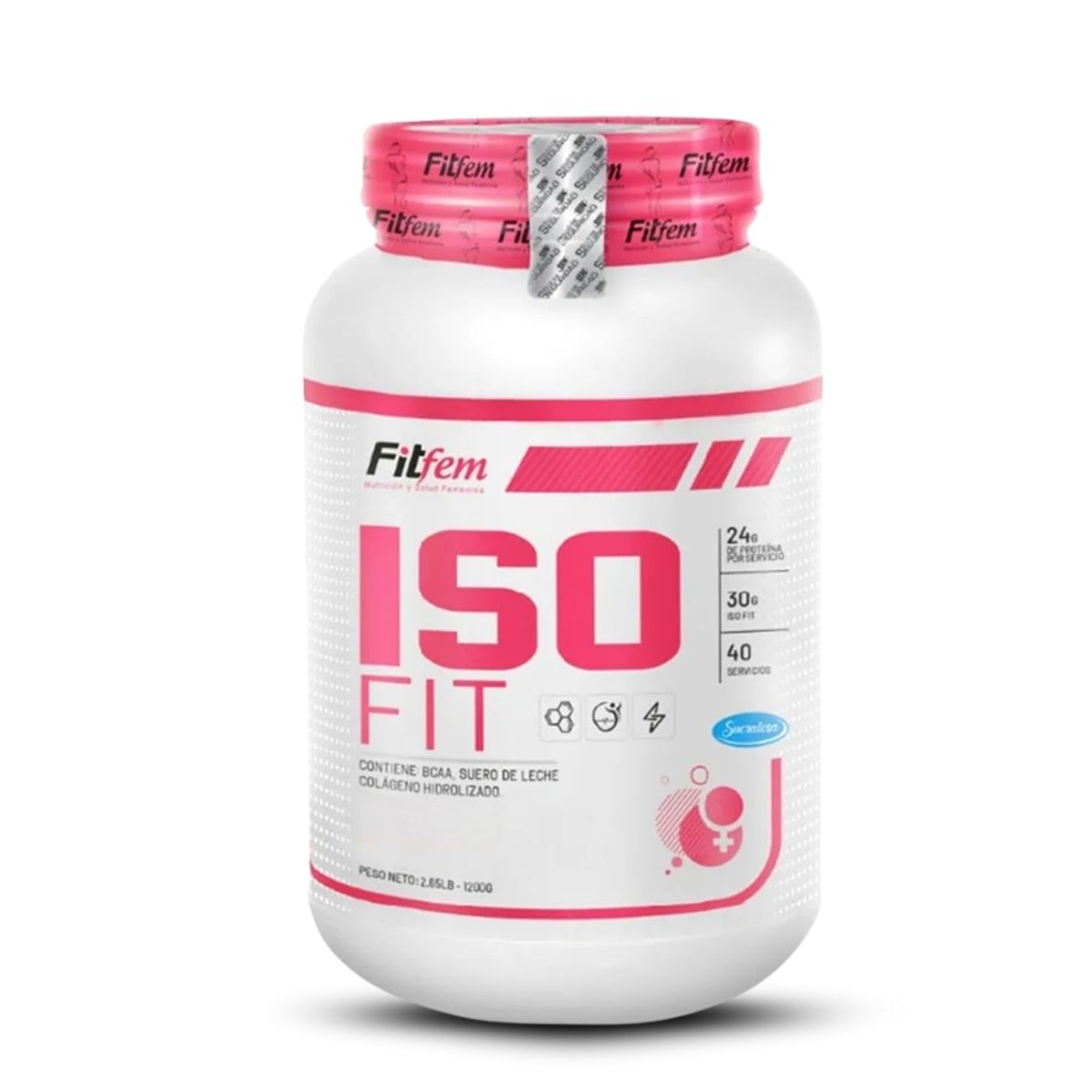 FITFEM - Proteína Iso Fit 1Kg Chocolate+Straps