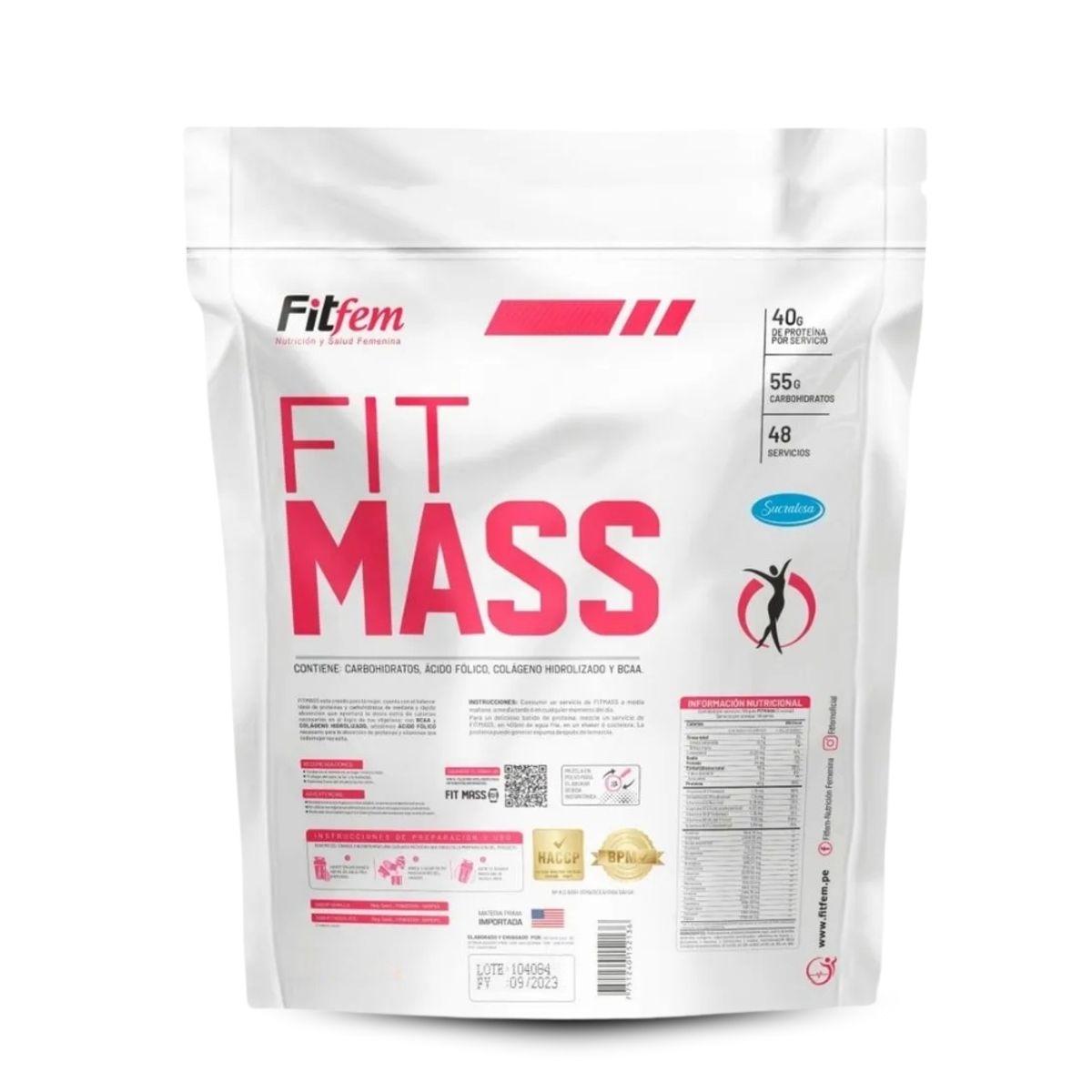 FITFEM - Fitmass 5 Kg Vainilla+Straps