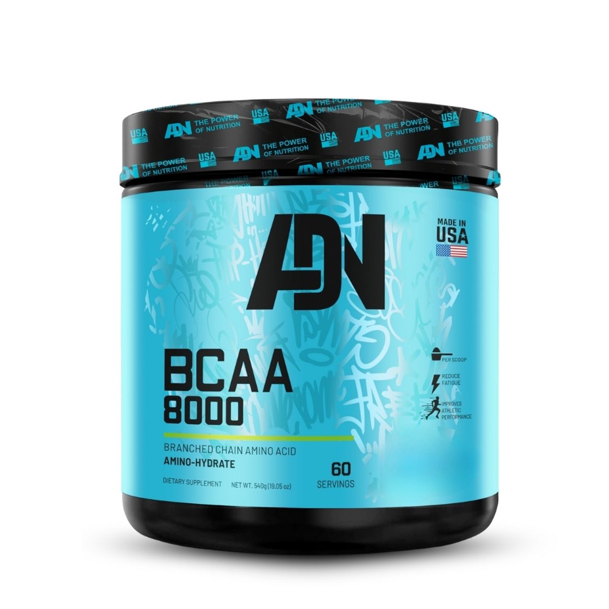 ADN - Bcaa 8000 540gr ADN Nutrition Fruit Punch+Straps