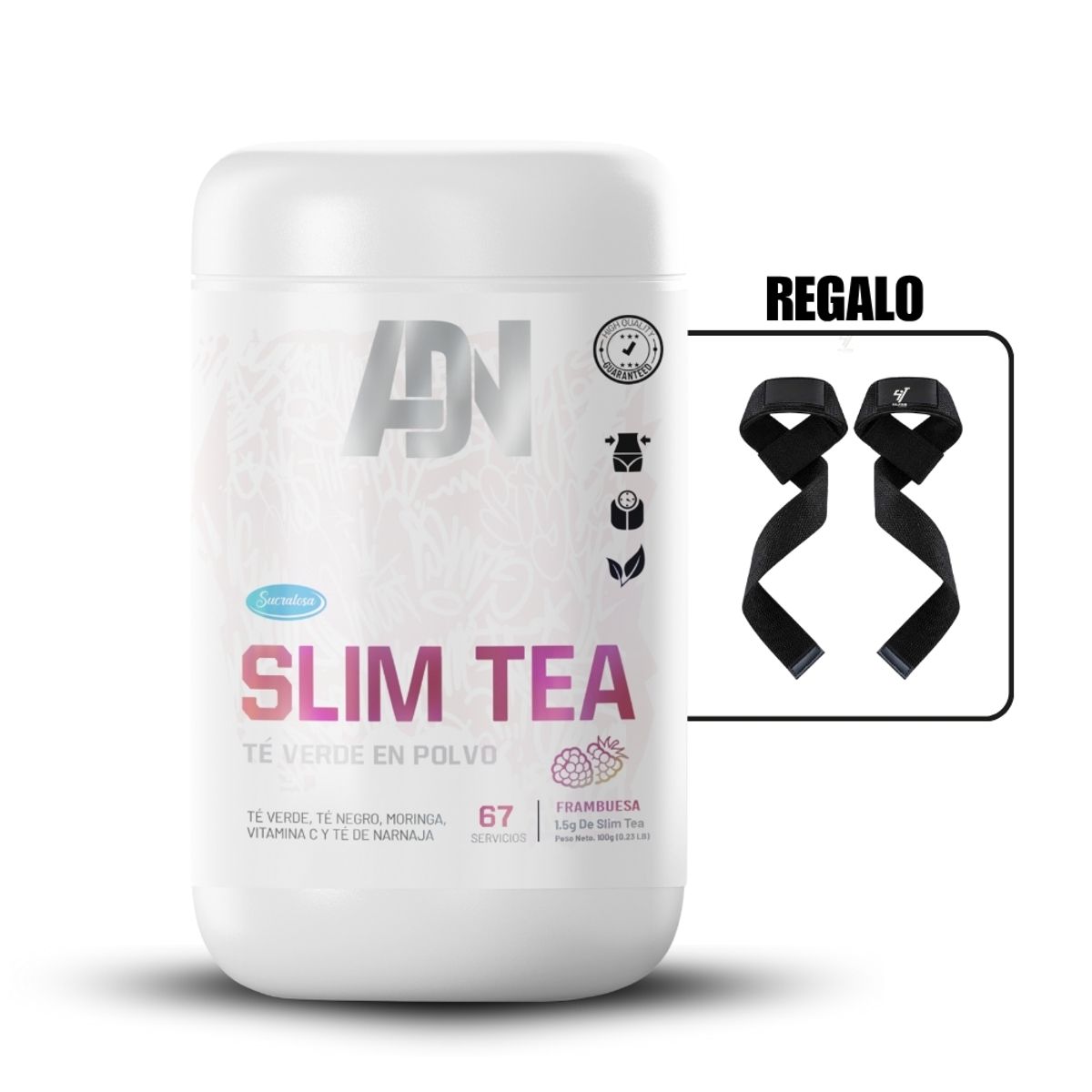 ADN - Slim Tea 500Gr Frambuesa+Straps