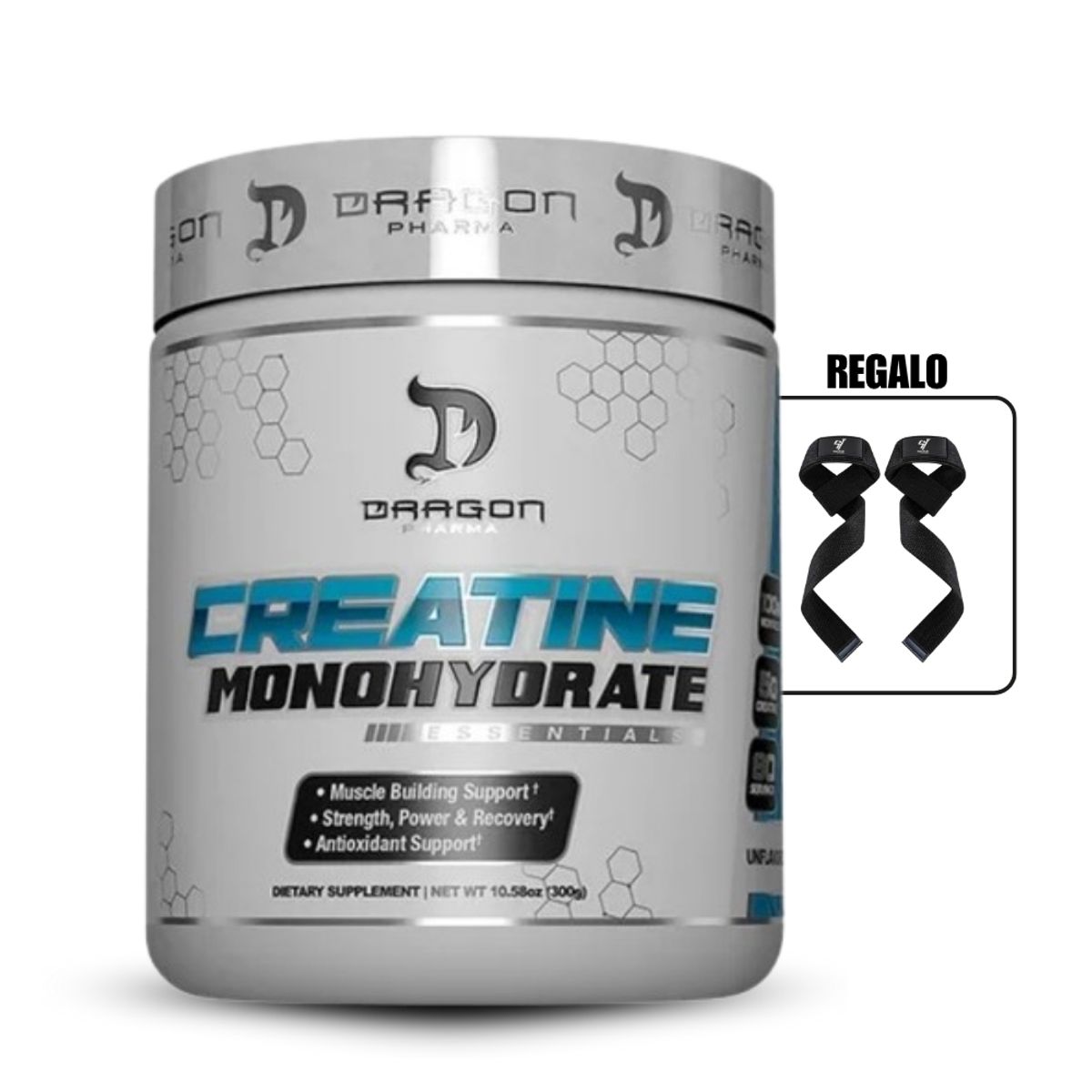 DRAG PHARMA - Creatina Dragon Pharma 300gr+Straps
