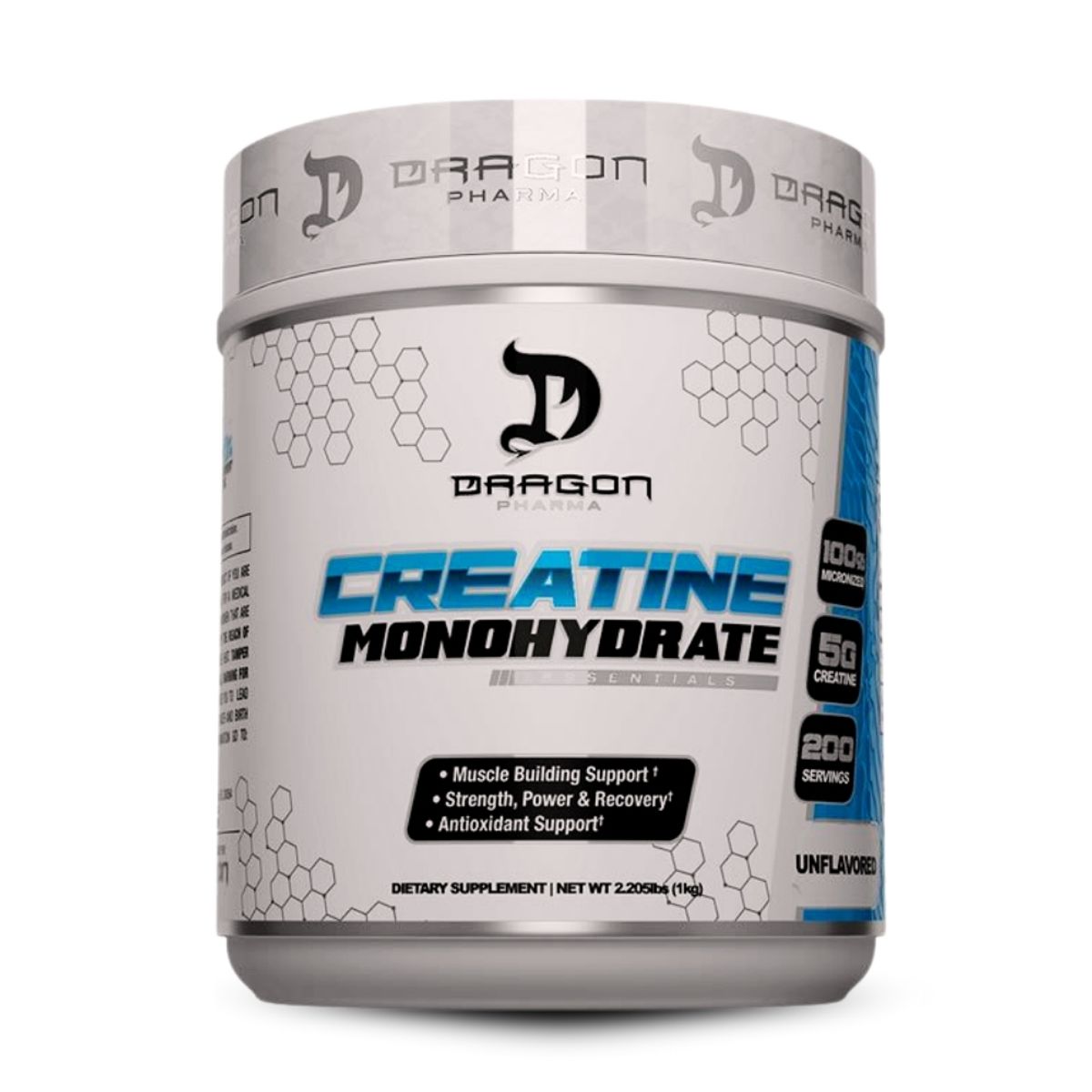 DRAG PHARMA - Creatina Monohidratada Dragon Pharma 1Kg+Straps