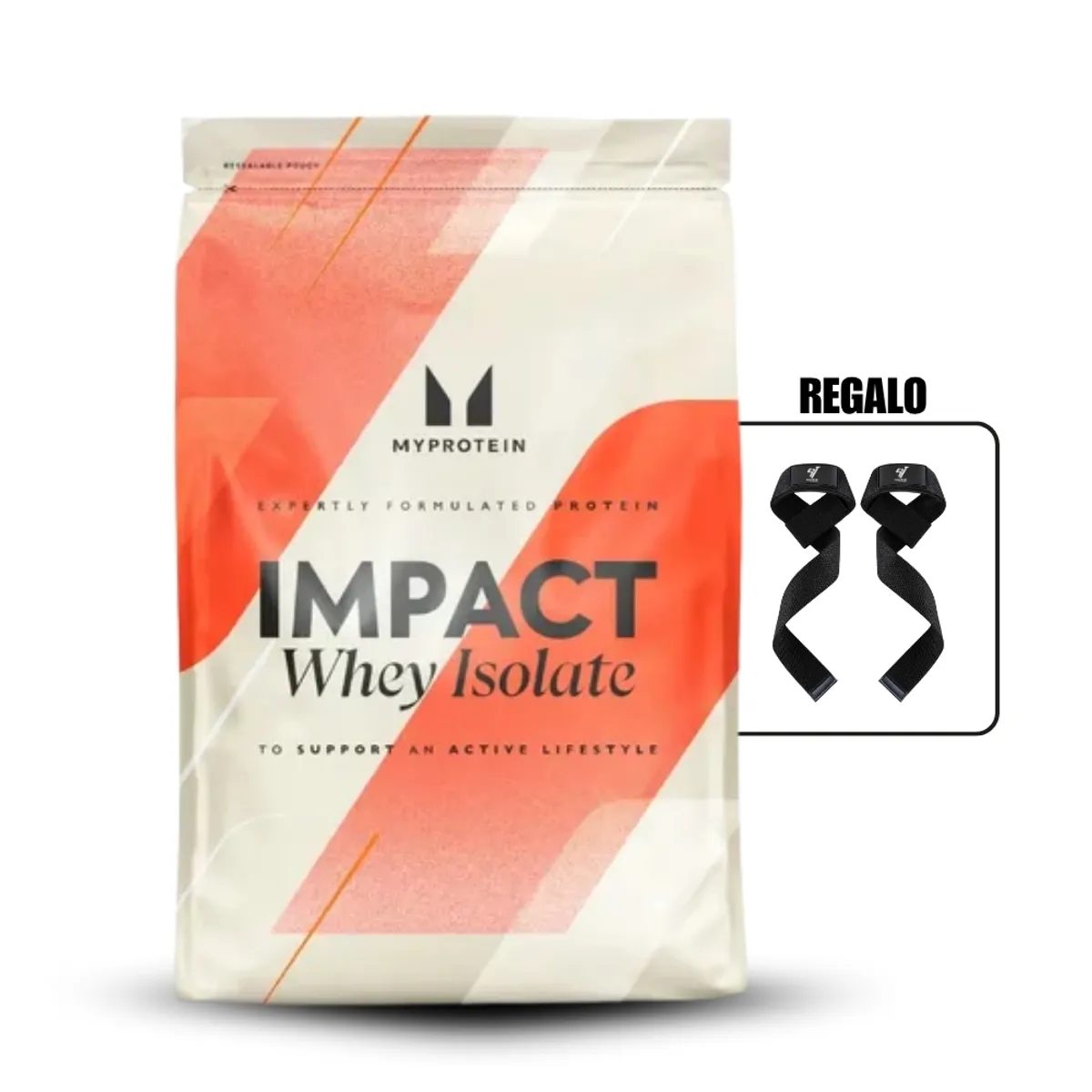 MYPROTEIN - Impact Whey Isolate 2.5 kg Vainilla+Straps