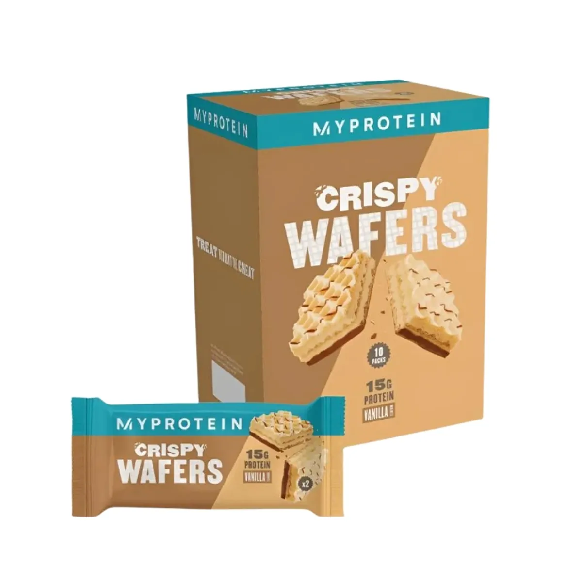 MYPROTEIN - Crispy Wafers Caja 10 Unidades+Straps
