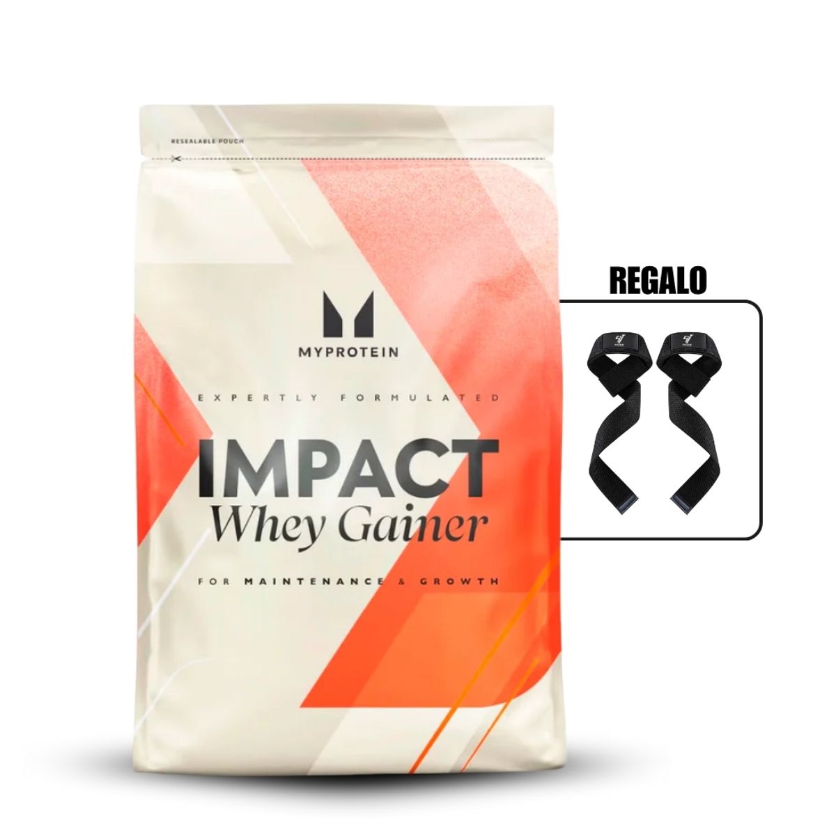 MYPROTEIN - Impact Whey Gainer 2.5 kg Chocolate+Straps