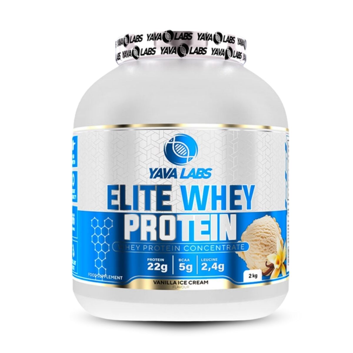 GENERICO - Proteína Yava Elite Whey Protein 2Kg Vainilla+Straps