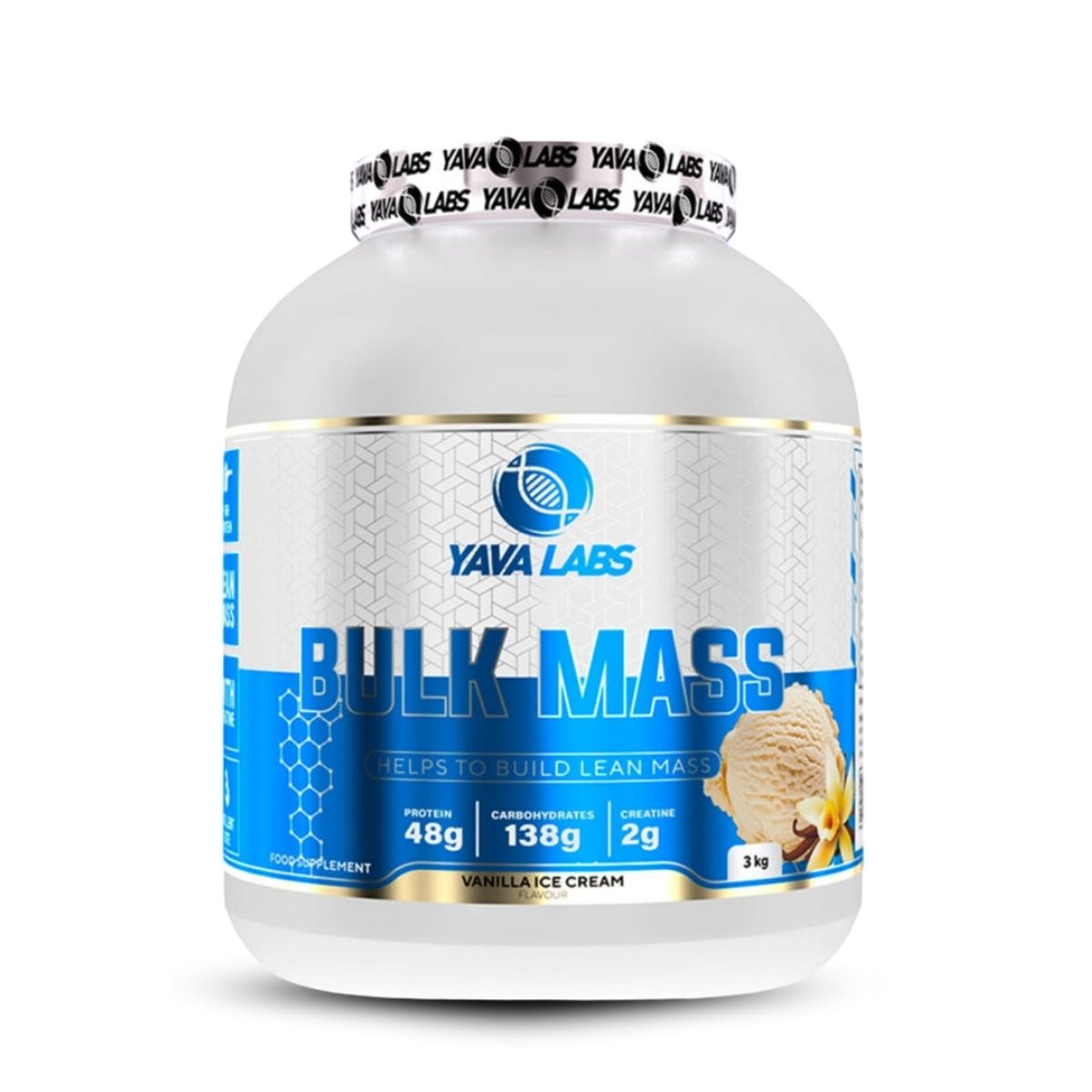 GENERICO - Bulk Mass 3 kg Vainilla+Straps