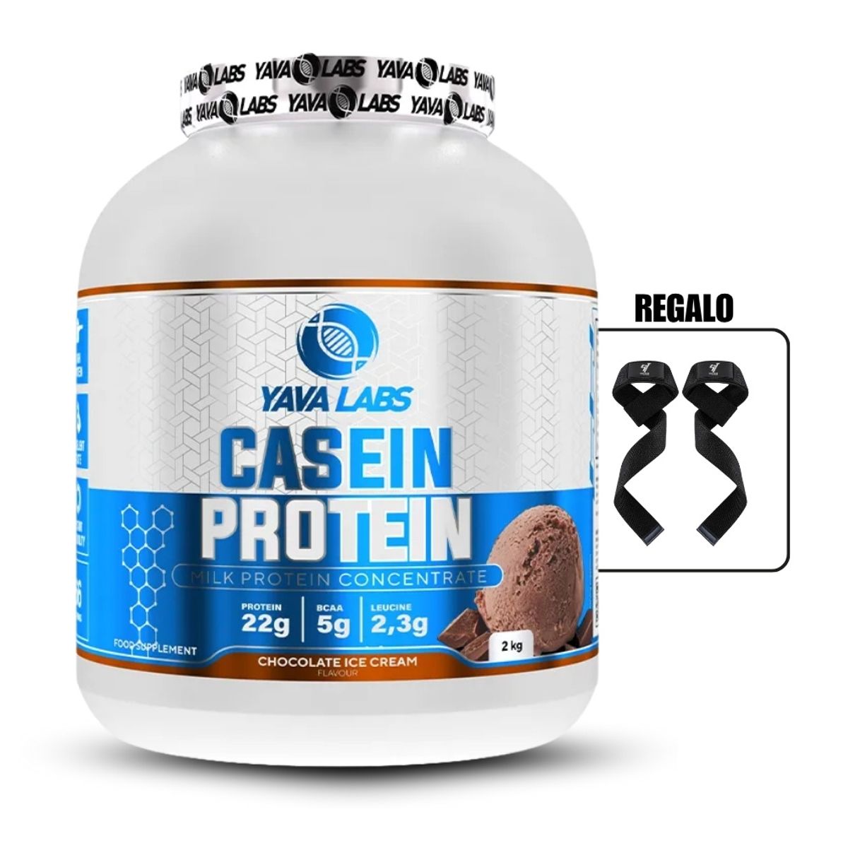 GENERICO - Casein Protein 2Kg Chocolate+Straps