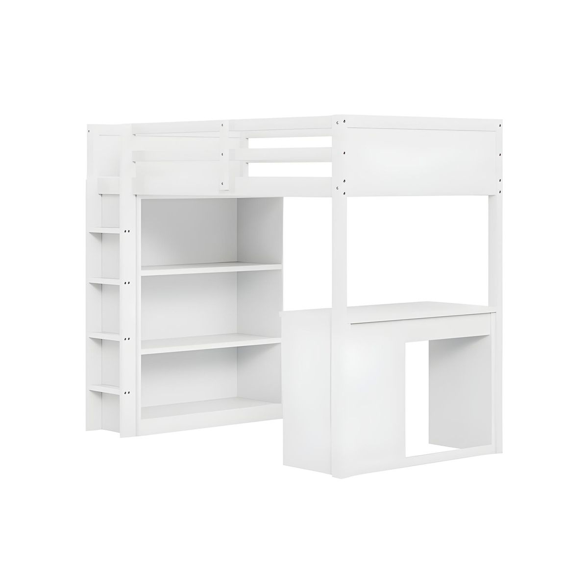 BH BARAKA HOME PREMIUM - Camarote Multifuncional Laia 1.5 Plz - Blanco