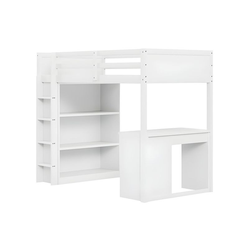 BH BARAKA HOME PREMIUM - Camarote Multifuncional Laia 1.5 Plz - Blanco