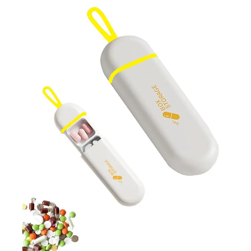 GENERICO - Pastillero tipo Llavero Portátil Storage Box