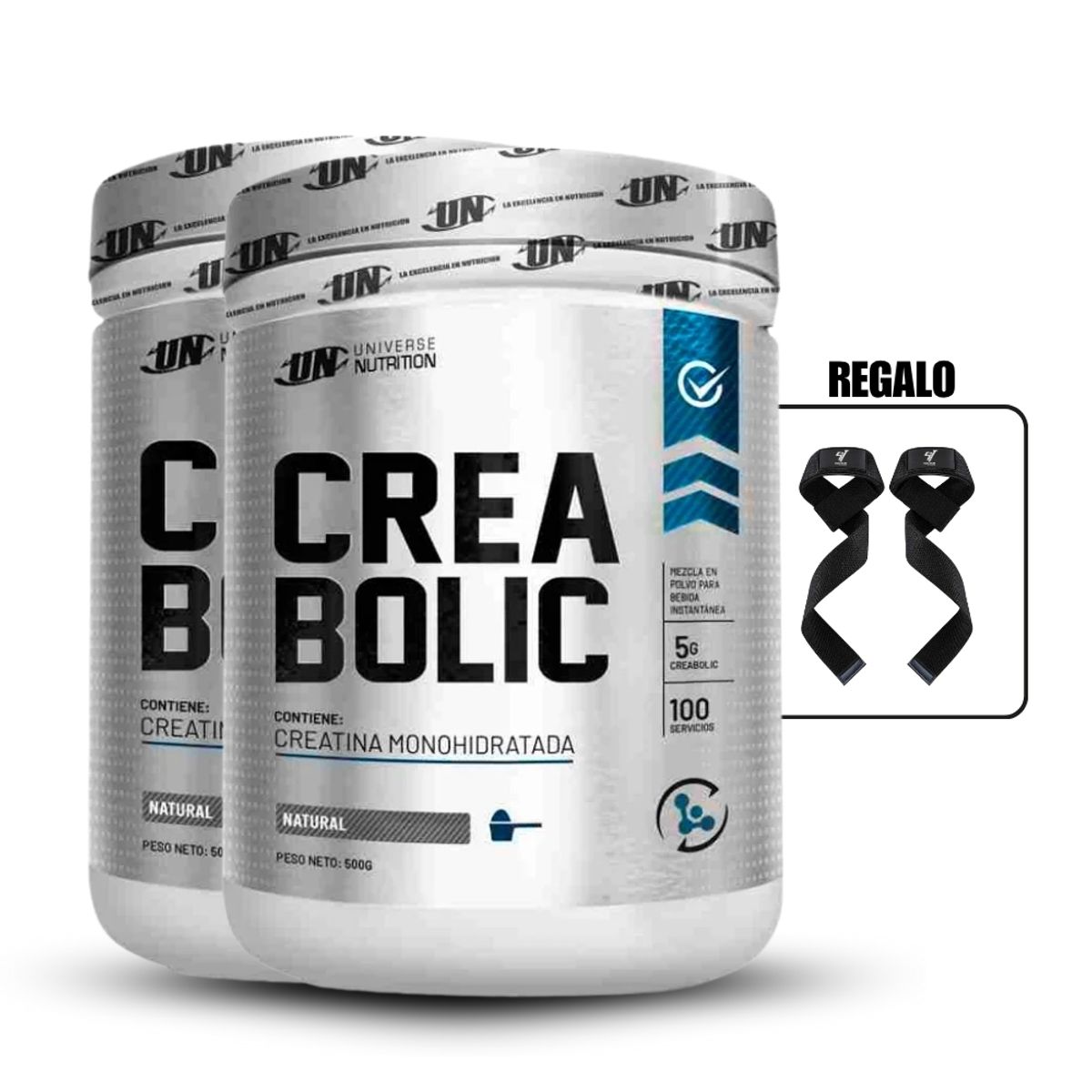 UNIVERSE NUTRITION - Creabolic 500 g Pack X2+Straps