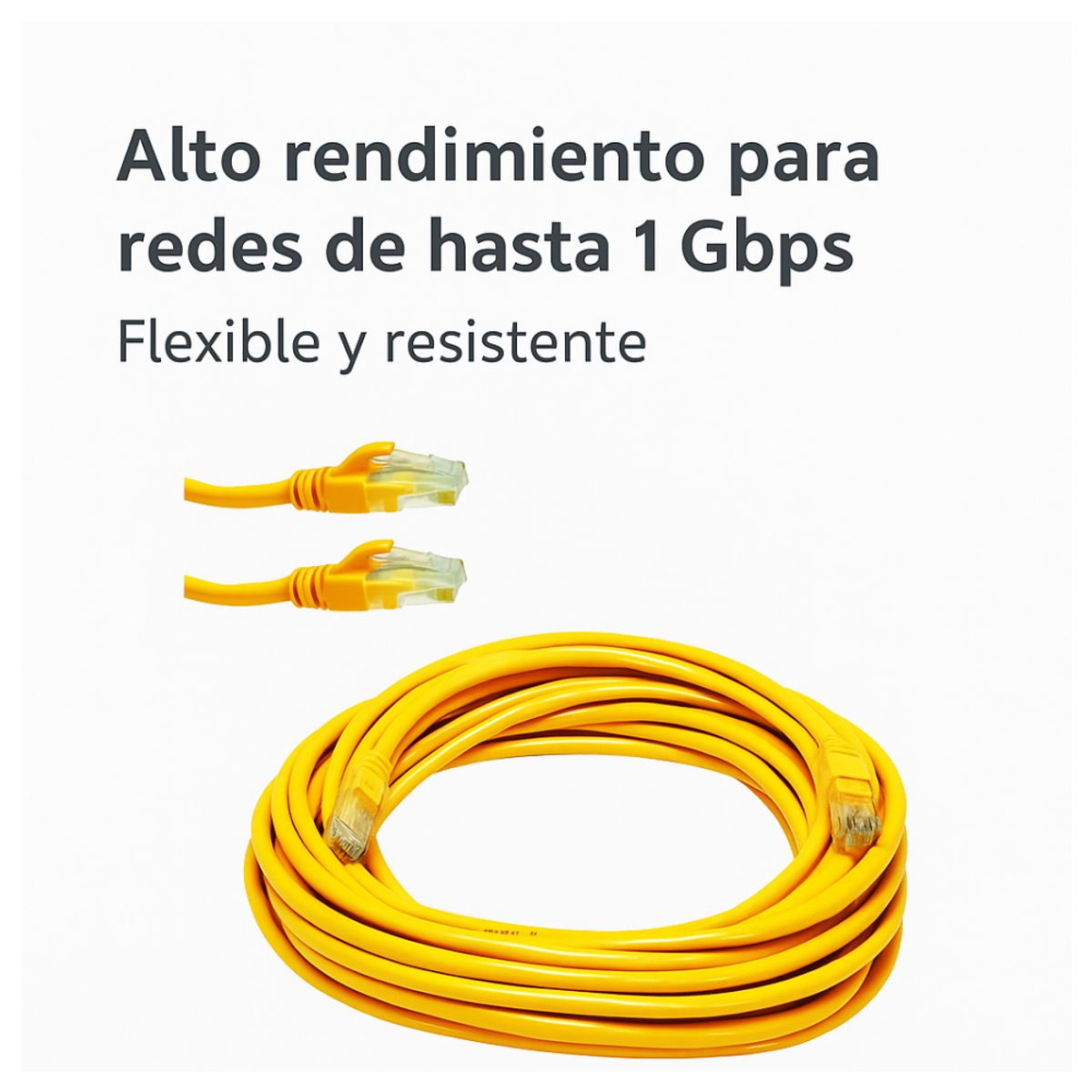 SEISA - Cable de Red Ethernet 30 metros Cat 6E Internet Alta Velocidad Lan UTP Para Streaming Gaming