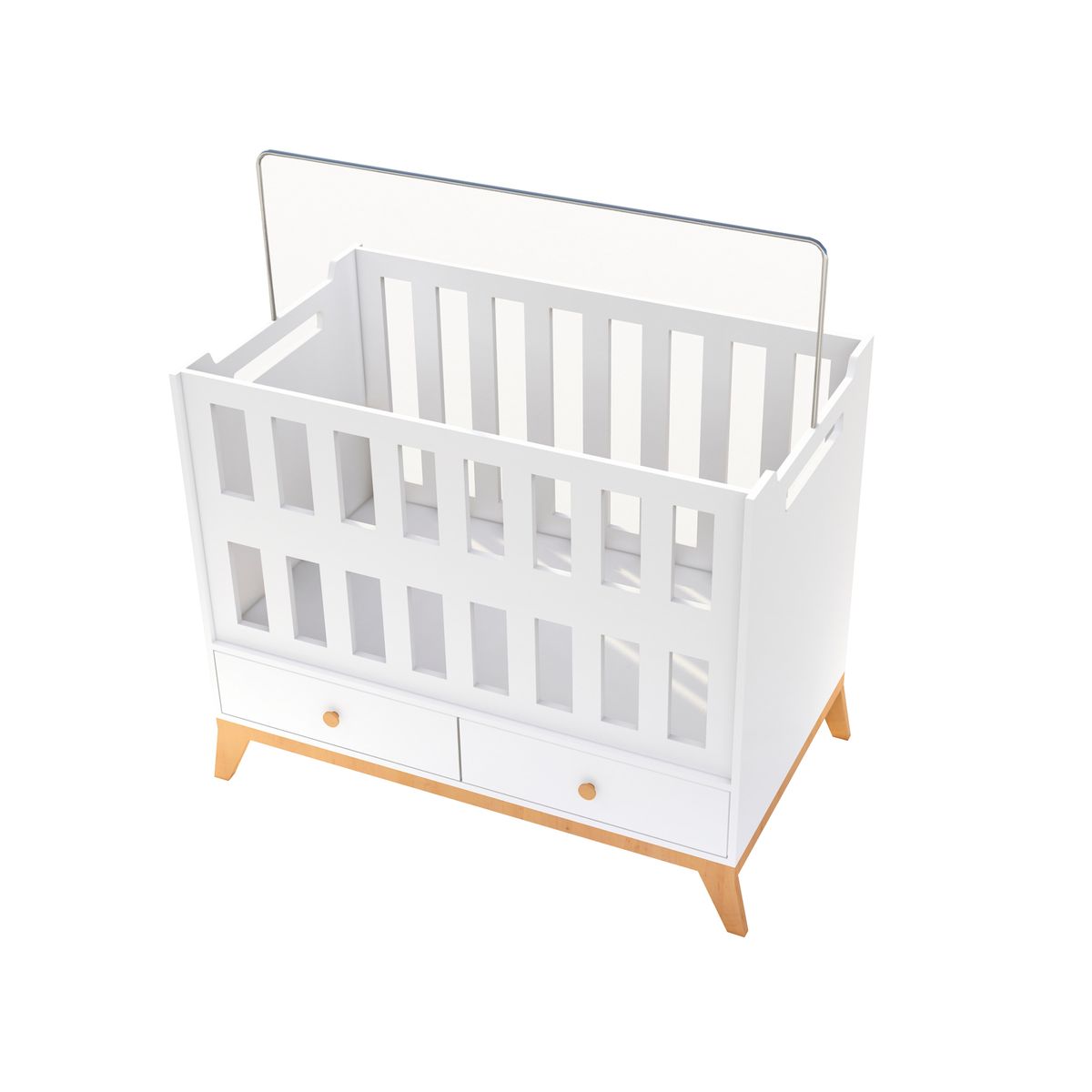 BH BARAKA HOME PREMIUM - Cuna Mia + 2 cajones - Blanco