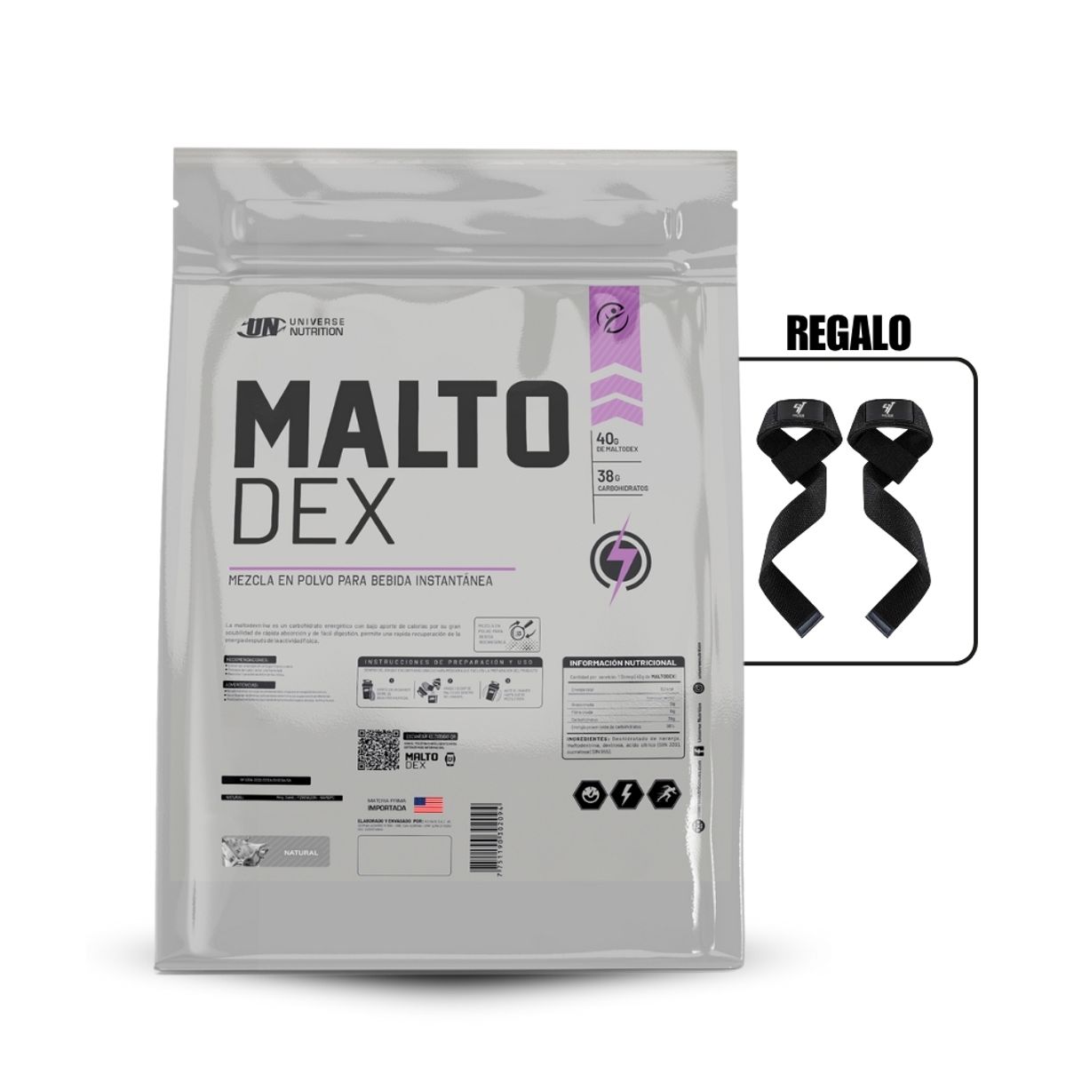 UNIVERSE NUTRITION - Malto Dex 5 kg Natural+Straps