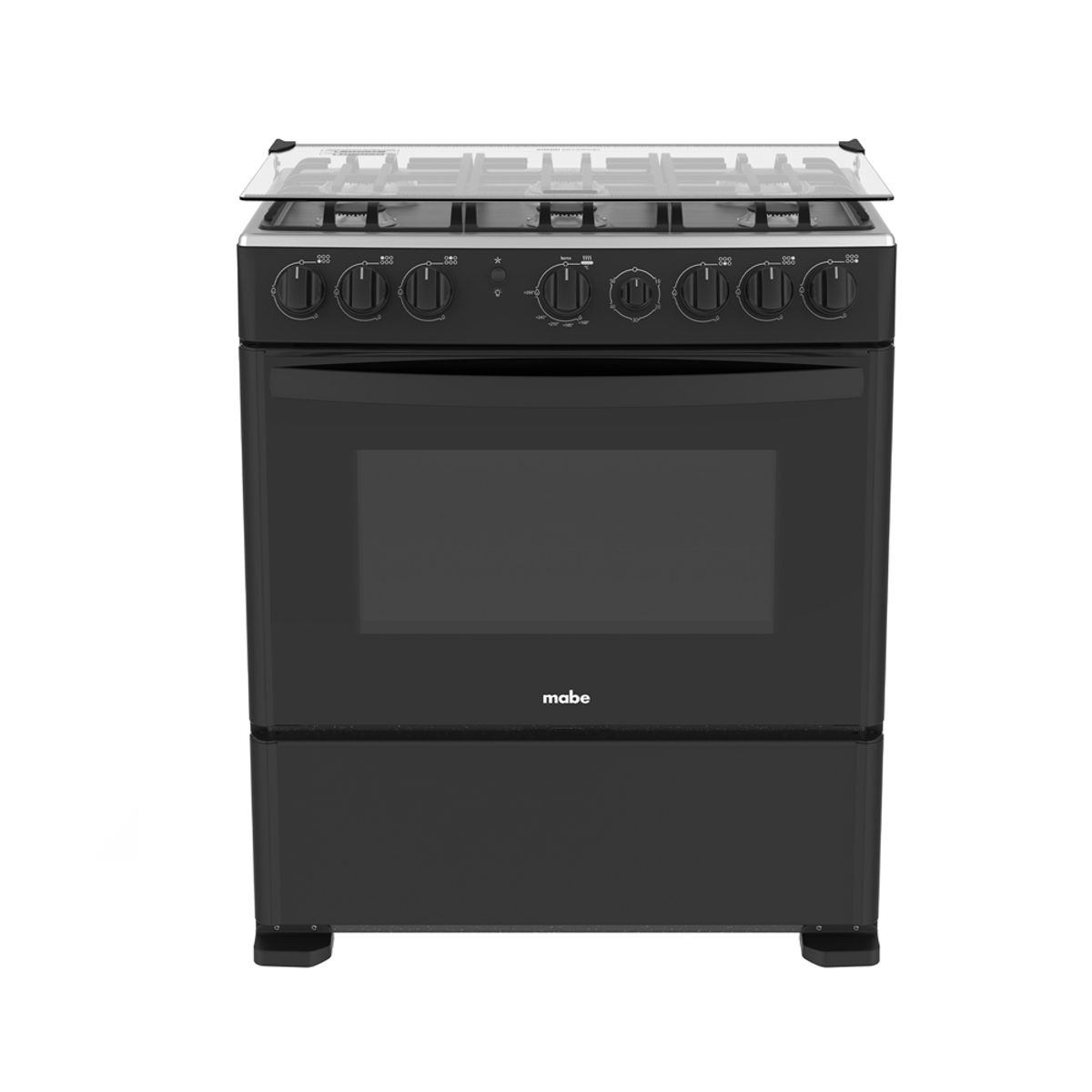 MABE - Cocina a Gas Mabe CMP3020FN1 30" 6 Hornillas Negro
