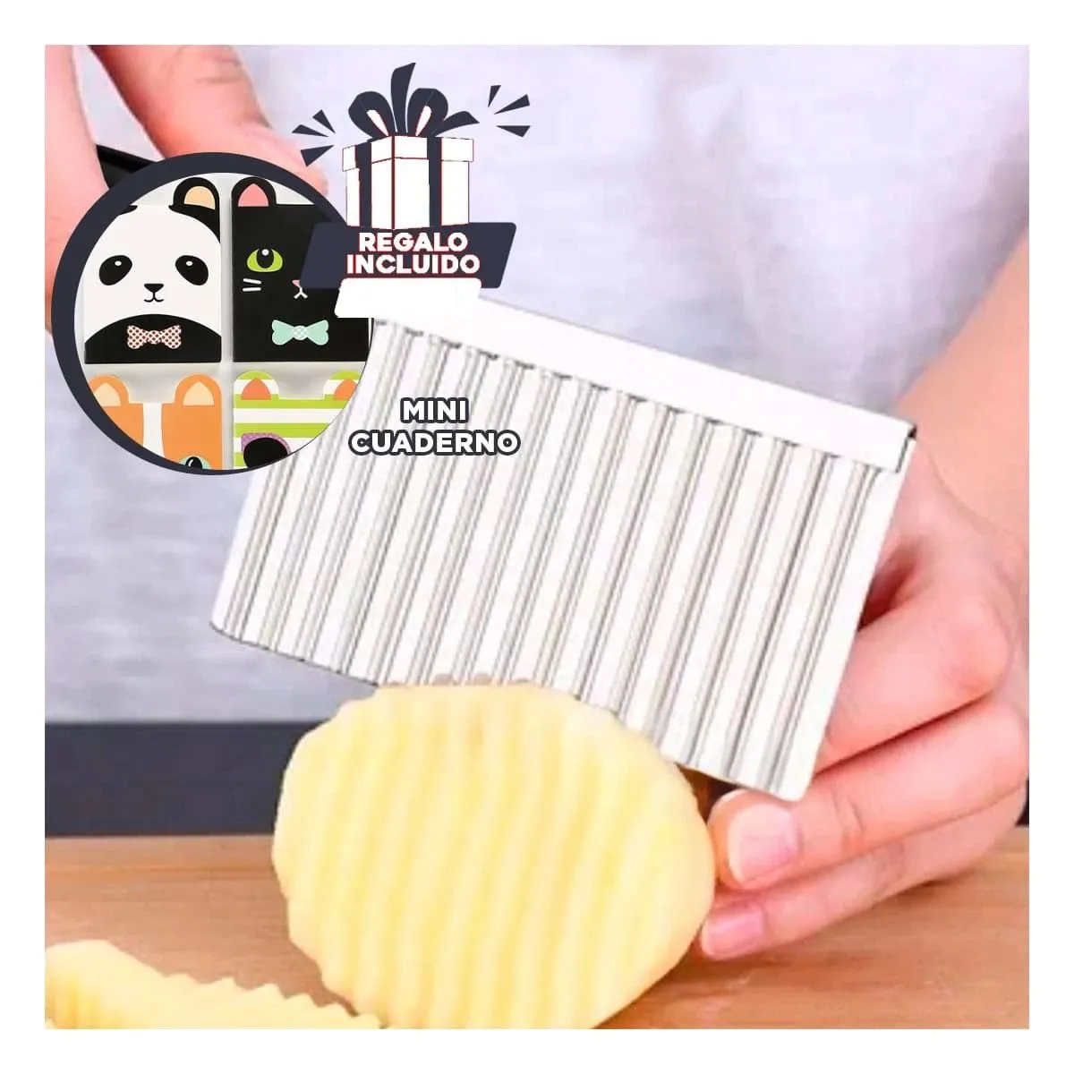 GENERICO - Pack12 Utensilio Filudo en Ondas Cocina Y+Regalo Agendita