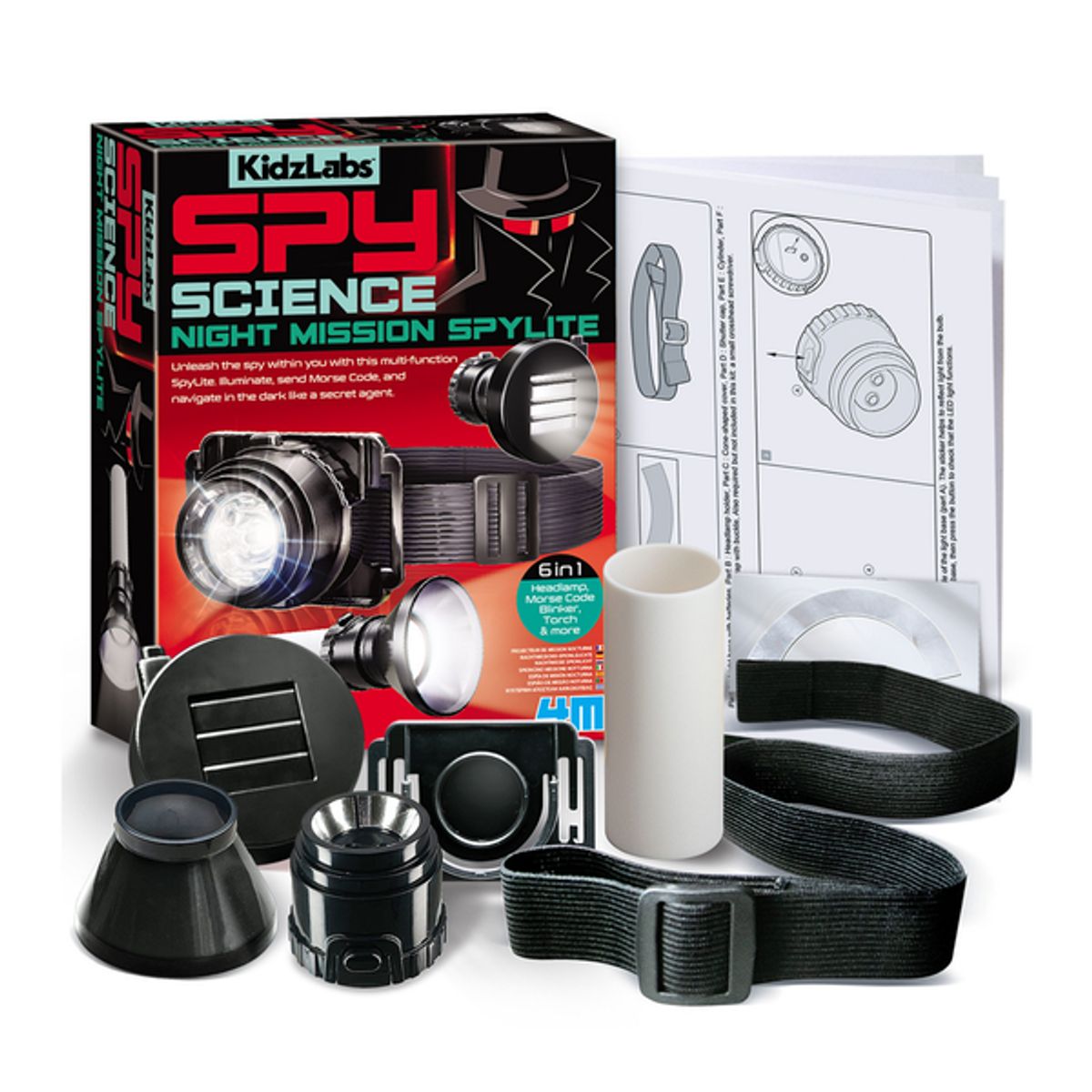 4M - Set de ciencia linterna espionaje