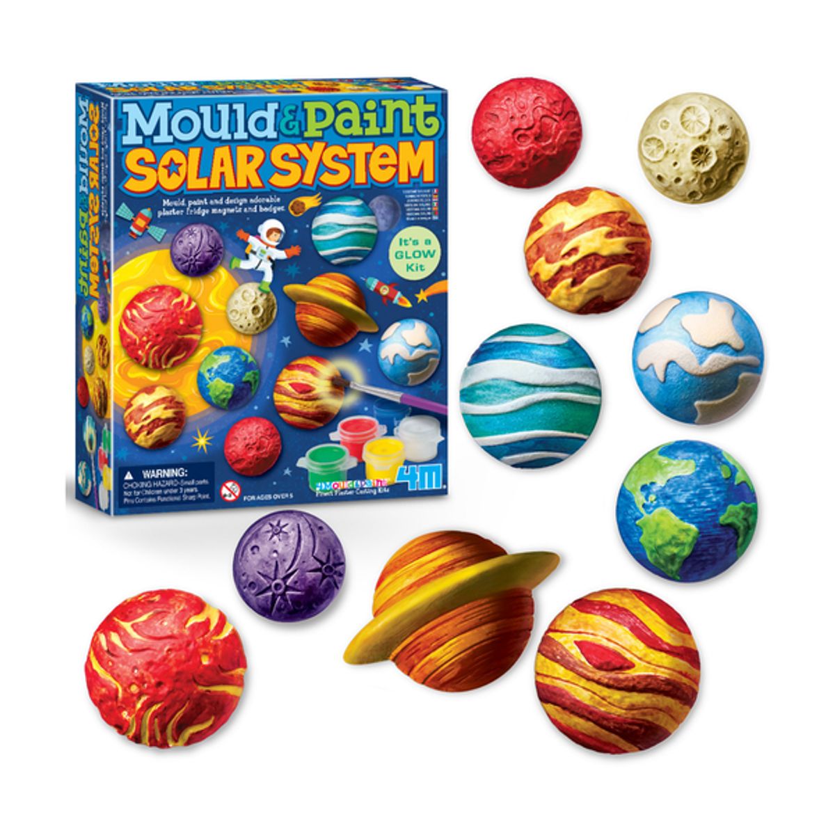 4M - Moldea y pinta figuras sistema solar DIY