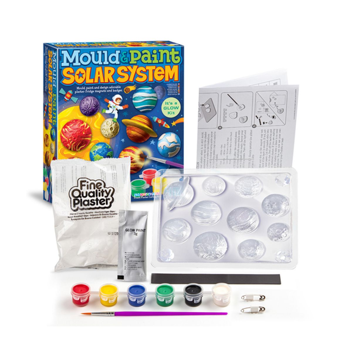 4M - Moldea y pinta figuras sistema solar DIY