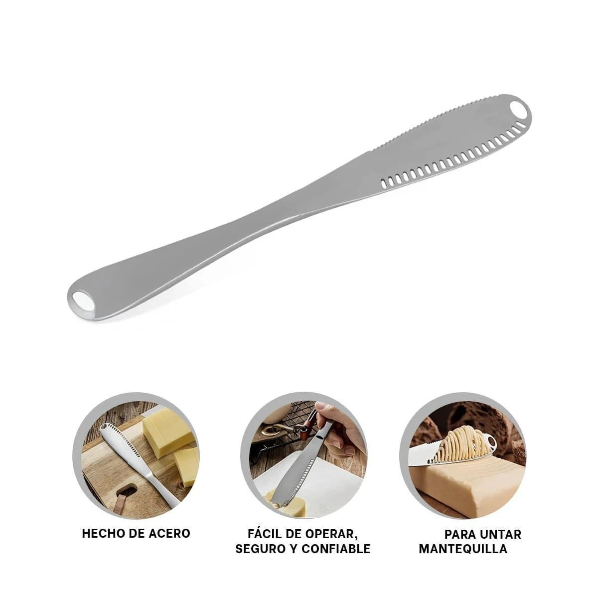 GENERICO - Pack2 Cuchillo para Untar Cremas en Pan Y+Regalo Agendita