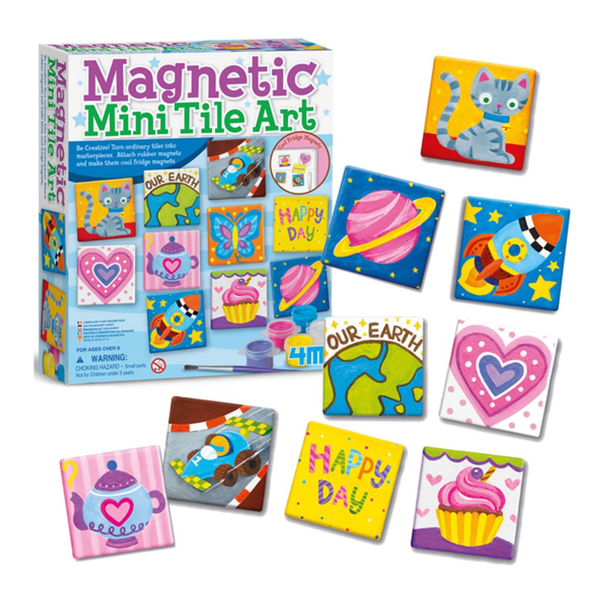 4M - Pinta y decora mini azulejos magnéticos