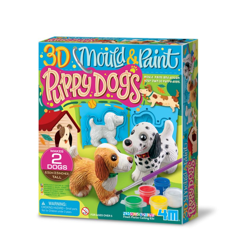 4M - Moldea y pinta figuras 3D de perros