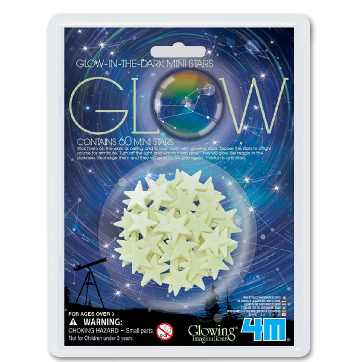 4M - Mini estrellas brilla en la oscuridad 4M