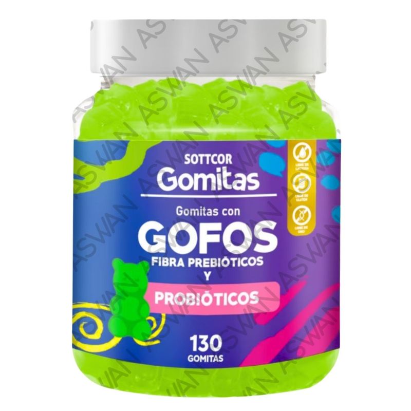 GENERICO - GOMITAS DE GOFOS PARA NIÑOS 130 UNIDADES SOTTCOR 100GR