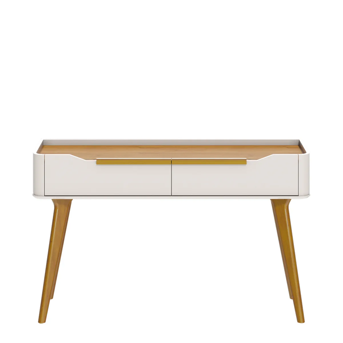 PAZART MUEBLES - APARADOR ARC PATAS MADERA OFF WHITE & NATURE