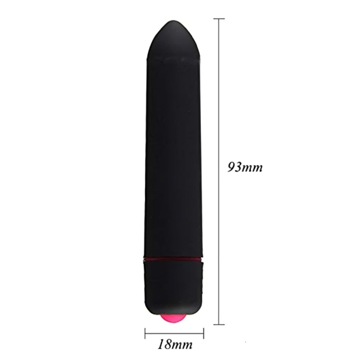 GENERICO - Vibrador De 8 Velocidades Consolador De Silicona - NEGRO