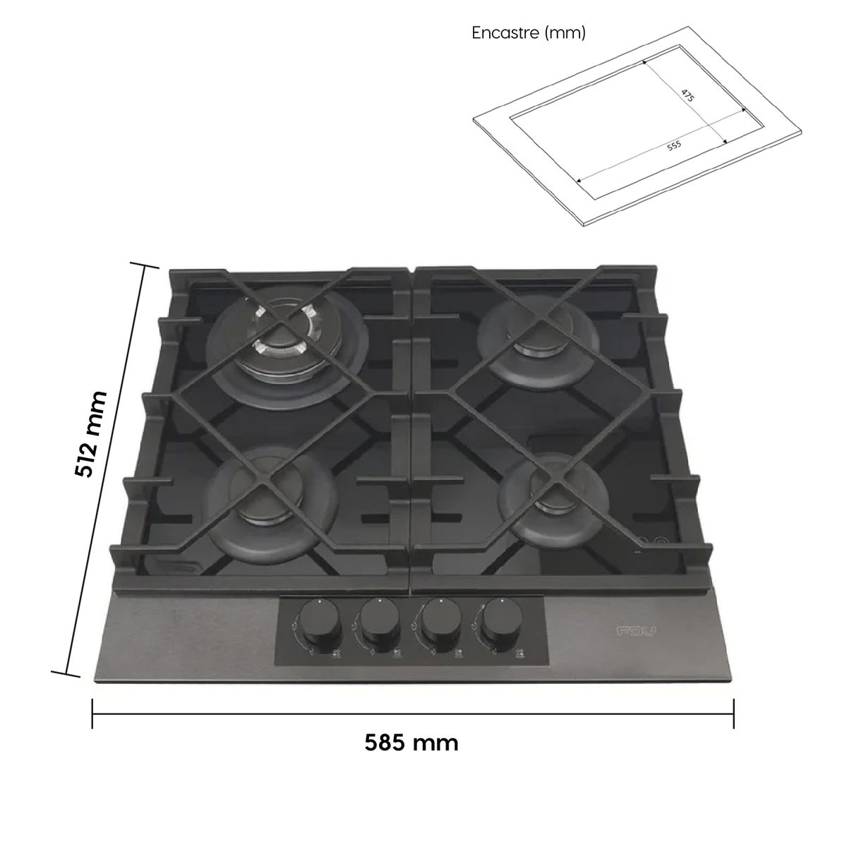 FDV - Encimera Signature 60 GLP FDV (Balón de gas)
