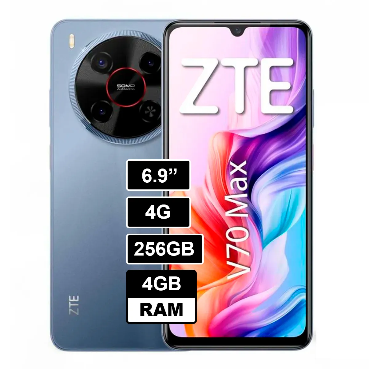 ZTE - CELULAR ZTE BLADE V70 MAX 4RAM 256GB GRIS