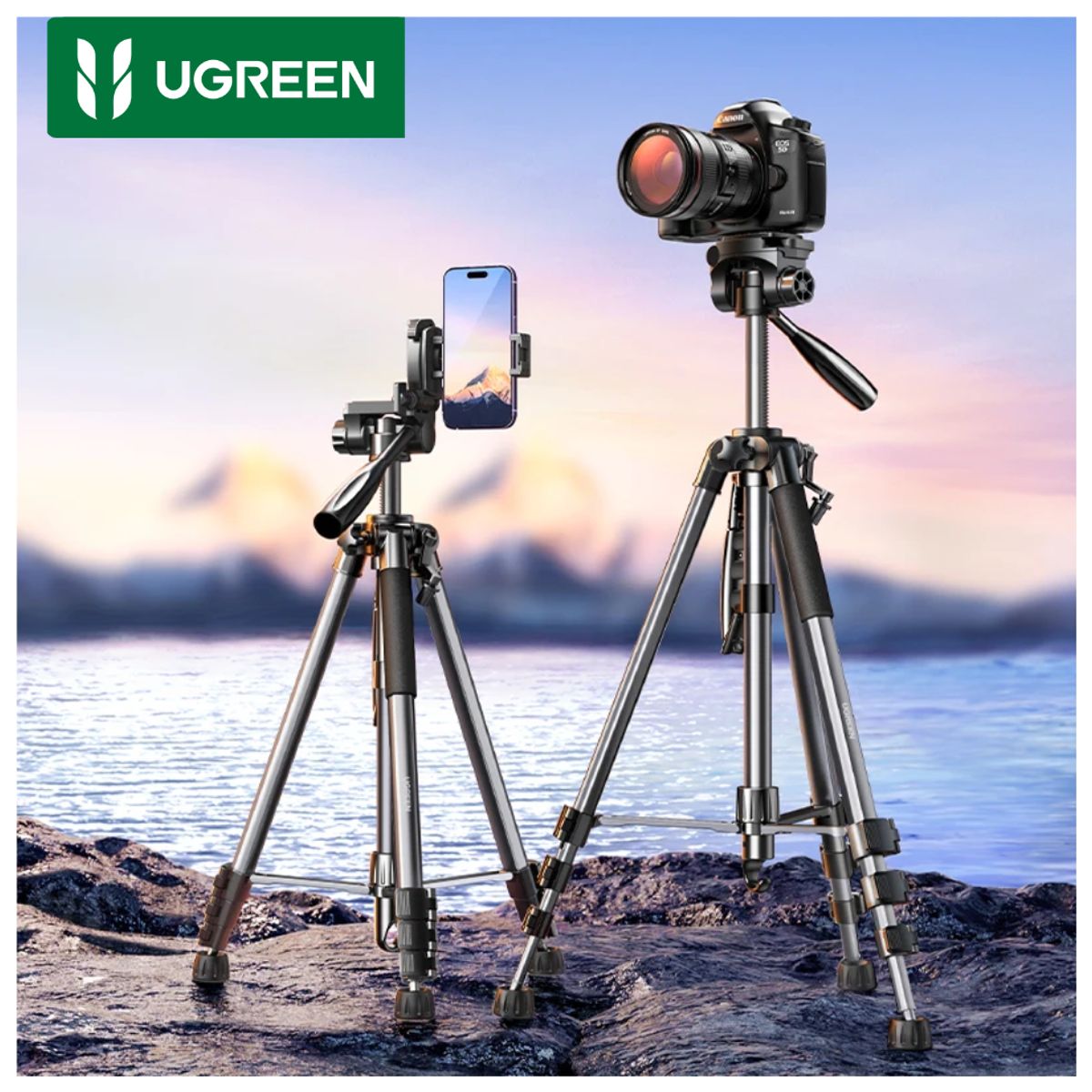 UGREEN - Trípode Profesional UGREEN LP661 175cm para Cámara y Celular