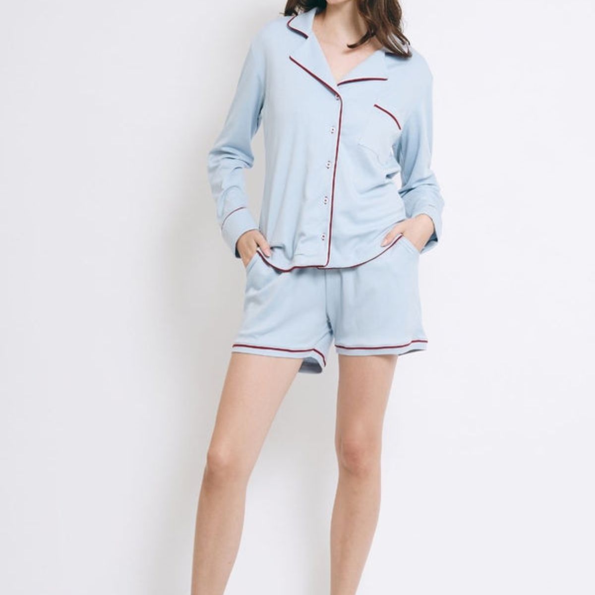 PLUMAS - Pijama Cleo Celeste