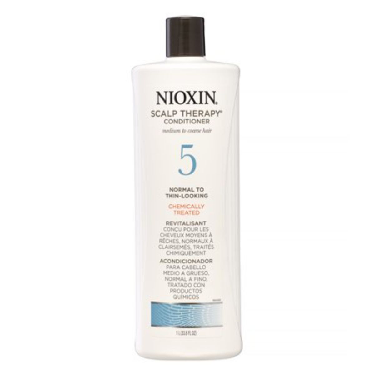 NIOXIN - Terapia del cuero cabelludo del sistema 5 para medio/grueso nat Cabello de apariencia normal y delgada-Nioxin Para Unisex-33.8oz