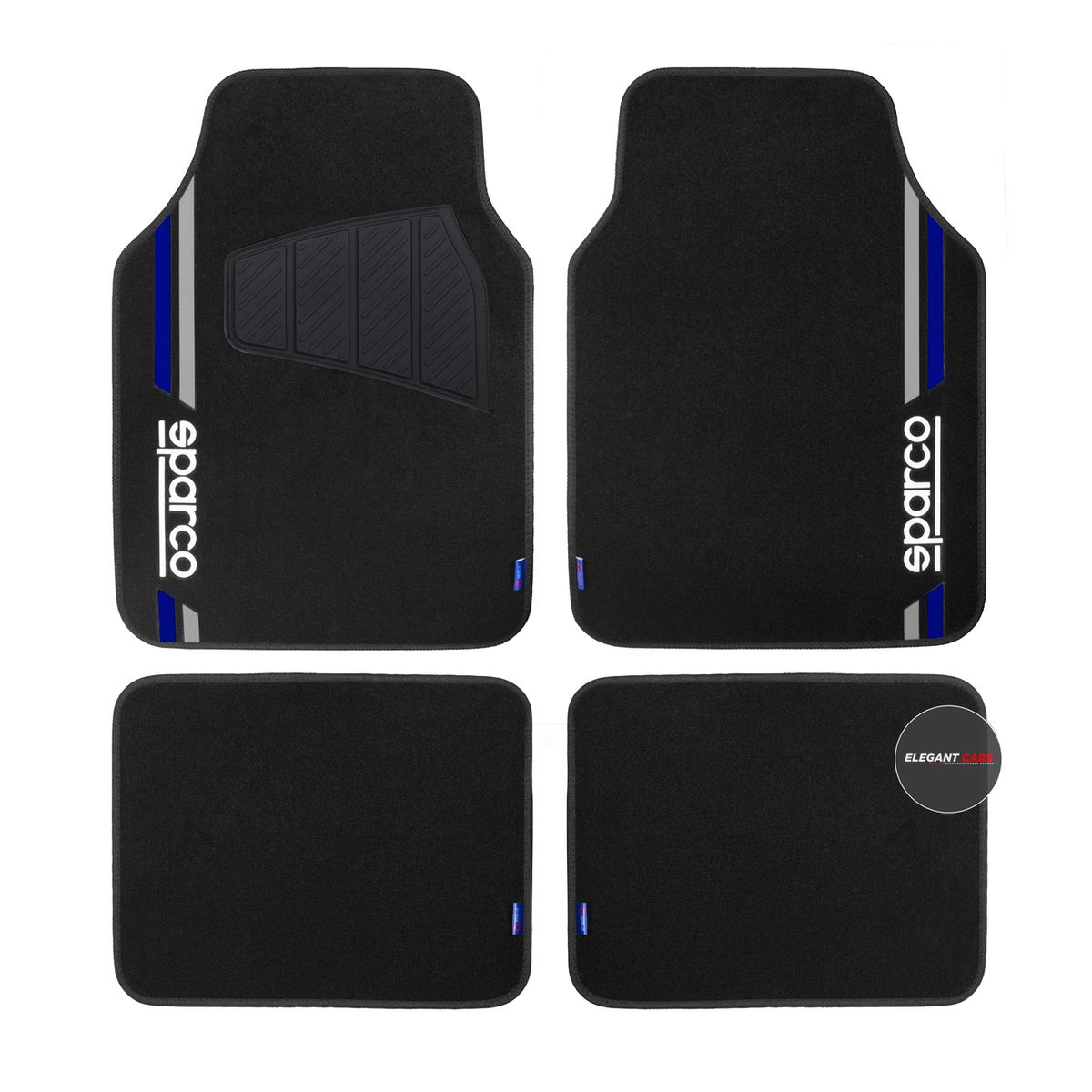 SPARCO - Piso Sparco Premium 4 Piezas – Color Azul