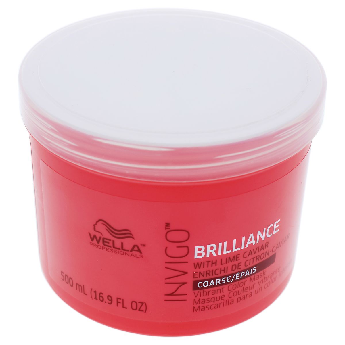 WELLA - Mascarilla Invigo Brilliance para cabello grueso 500ml Wella