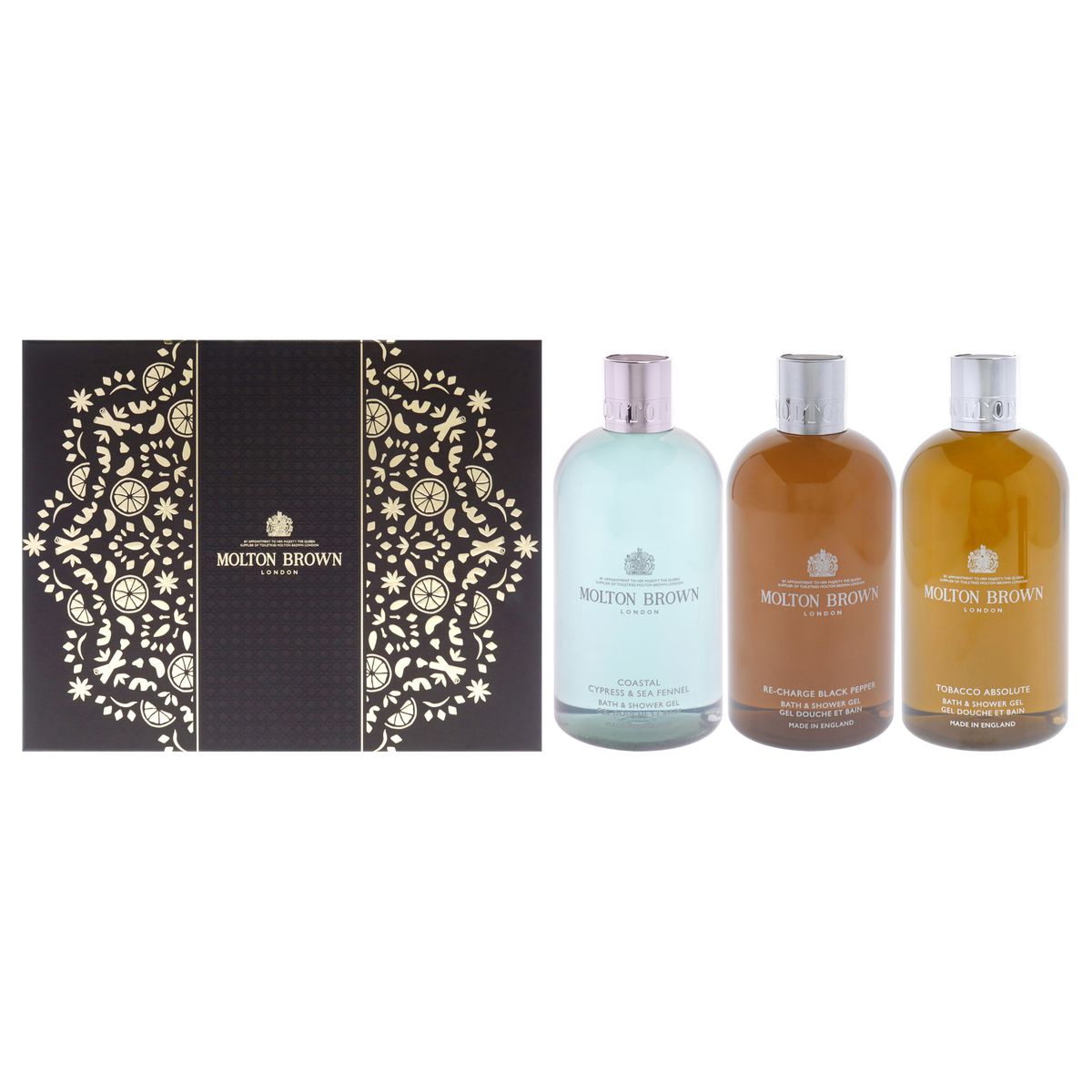 GENERICO - Colección de Cuidado Corporal Amaderado y Aromático 3Pc Molton Brown
